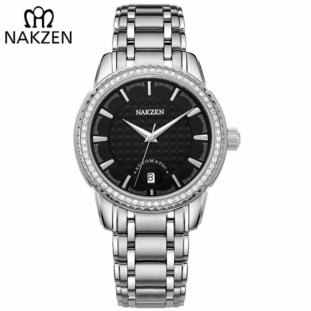 NAKZEN Diamond Bezel Automatic Watch | Orvane Legacy