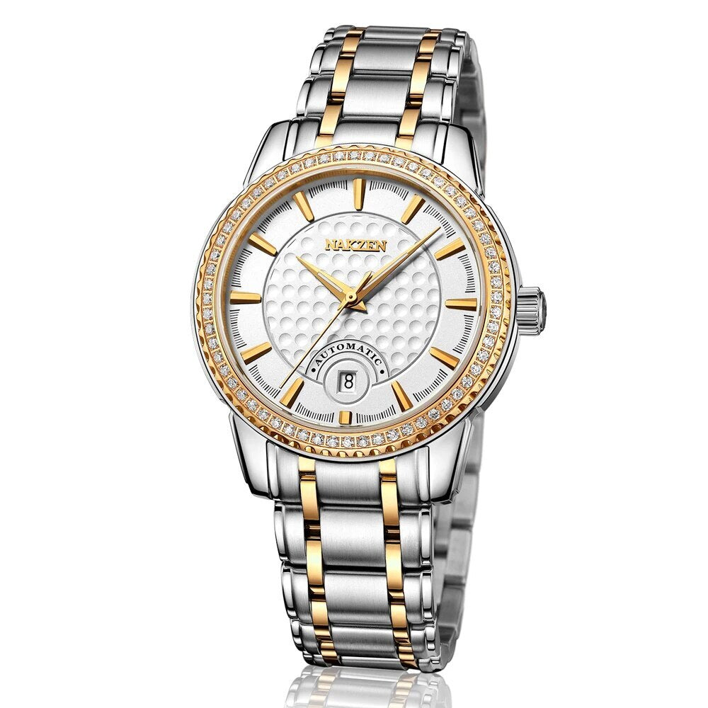 NAKZEN Diamond Bezel Automatic Watch | Orvane Legacy