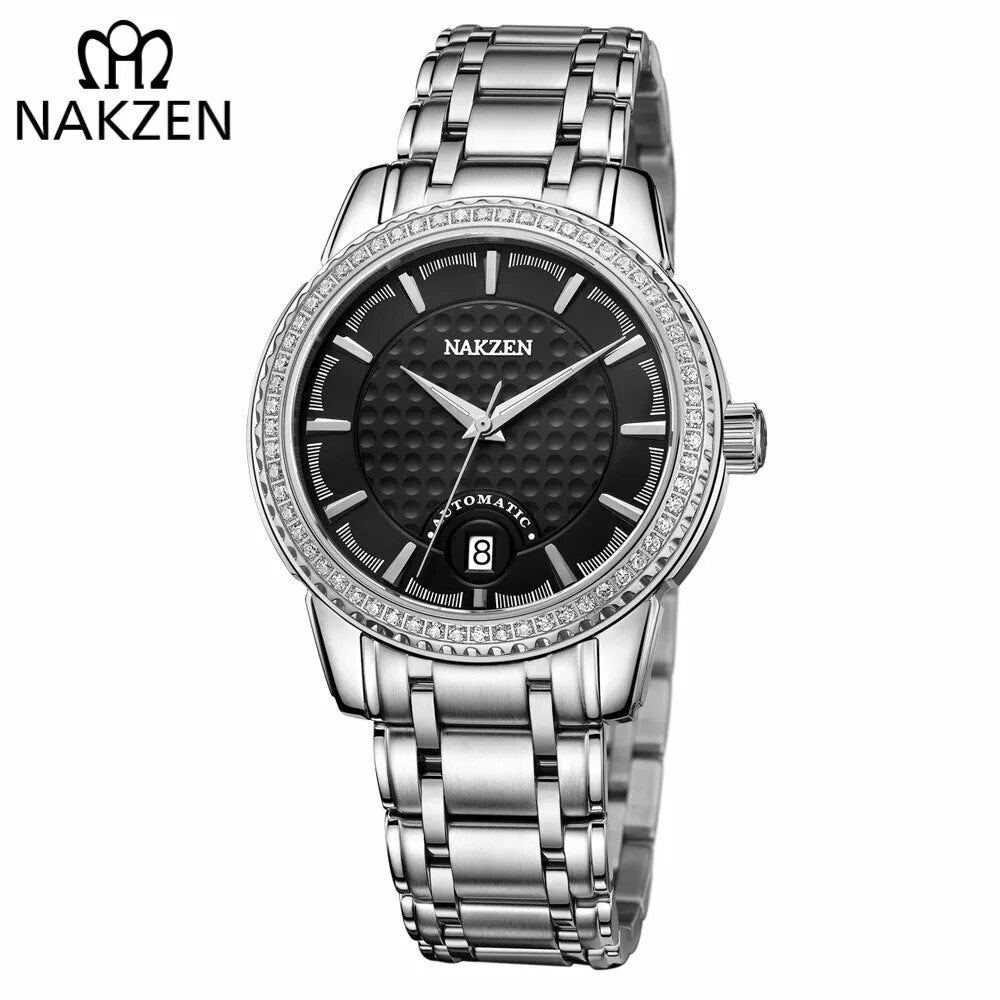 NAKZEN Diamond Bezel Automatic Watch | Orvane Legacy