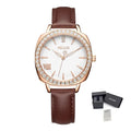 MEGIR Rose Gold Crystal Dress Watch | Orvane Legacy