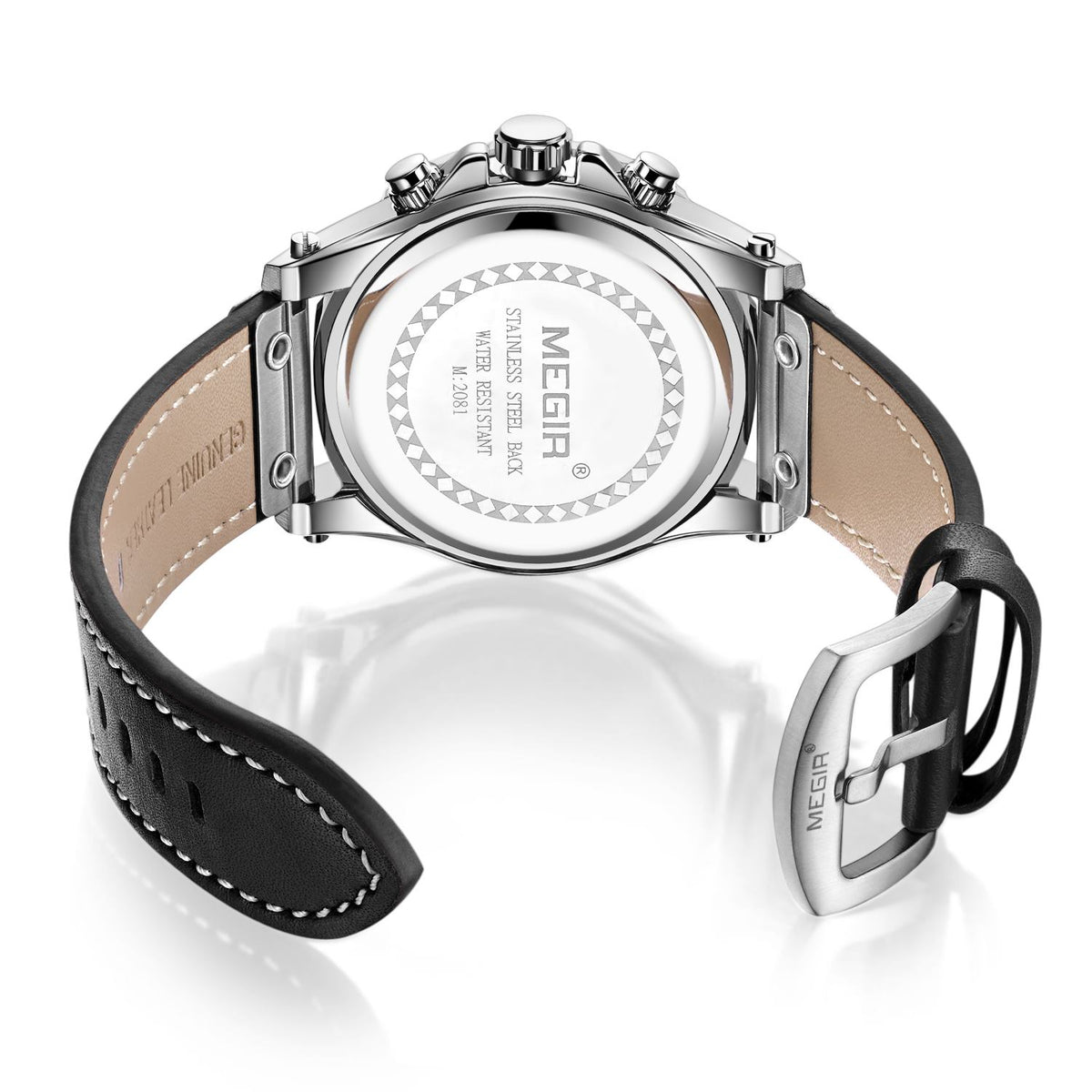 MEGIR Military Chronograph Leather Watch | Orvane Legacy